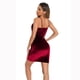 thumbnail image 4 of Vestido midi casual de verano con tirantes ajustables y escote en V profundo para mujer, vestido irregular XXL, 4 of 5