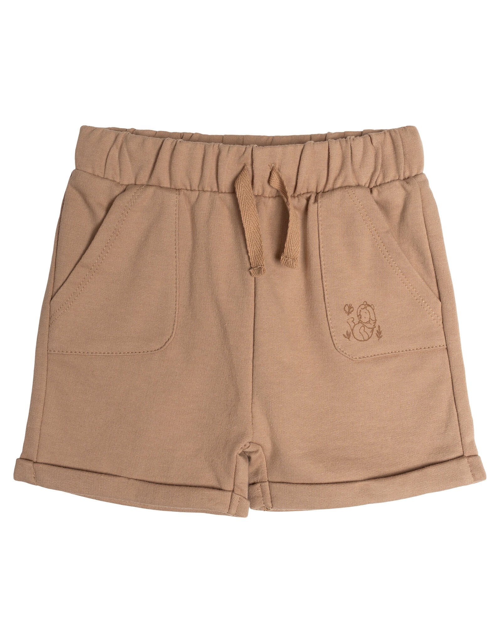 Disney Winnie the Pooh Baby Boys' French Terry 2-Piece T-Shirt and Shorts Set Pooh Beige Brown