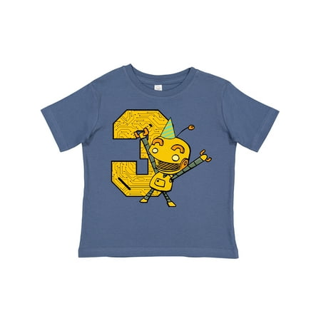 

Inktastic Robot 3rd Birthday Gift Toddler Boy or Toddler Girl T-Shirt