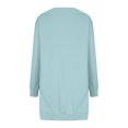 thumbnail image 5 of CaComMARK PI Womens Long Sleeve Sweatshirt Dress Casual Pullover Tunic Tops Loose Fit Crewneck Sweatshirts with Pockets Blue, 5 of 8
