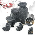 thumbnail image 4 of Waterfall Sculpture Artificial Water Fountain Grey ABS 1Pc, 4 of 6