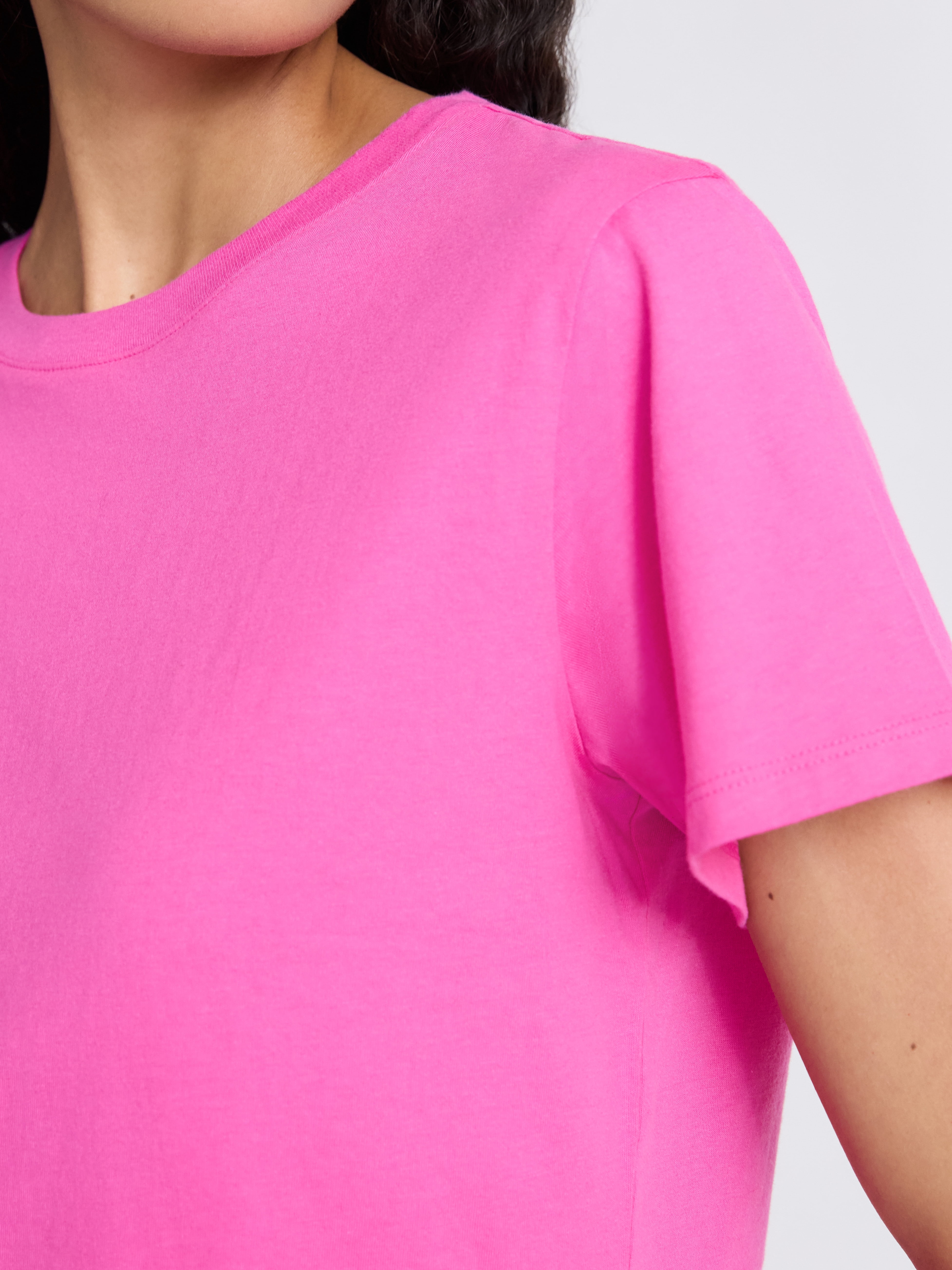 Free Assembly Women's and Women's Plus Cotton Cropped Boxy Tee with Short Sleeves, Sizes XS-4X