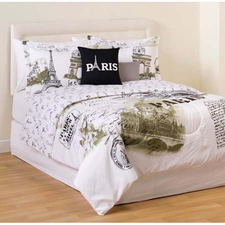 Casa Paris Postcard 5 Piece Reversible Comforter Set