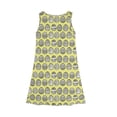 thumbnail image 4 of LTTVQM Girls Easter Dress Bunny Egg Graphic Happy Sleeveless Sundress Loose Fit Crew Neck Midi Dress Holiday Church Dresses Yellow 11-12 Years, 4 of 5