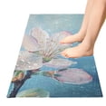 thumbnail image 2 of Flower Blossom Drop Bathroom Rug 39x20 Non Slip Quick Dry Washable Bathroom Mats for Bedroom Living Room Kitchen, 2 of 7