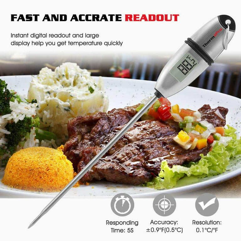 Digital Cooking Meat Thermometer Instant Read Food Steak Oven Smoker BBQ  Grill M