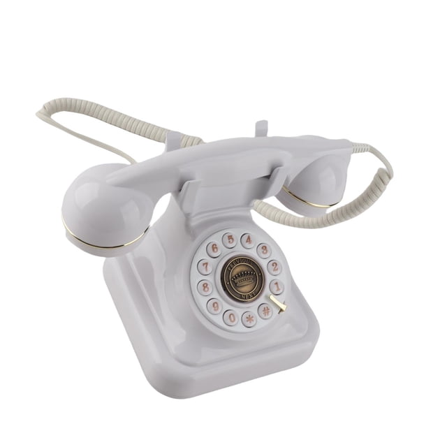 Teléfono Fijo Retro, Teléfono Vintage Funcionamiento Simple Función De Libro De Visitas Con Sonido Batería Decorativa De Larga Duración Para El Hogar Para Fiestas