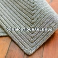 thumbnail image 6 of Homespice Smoke Washable 4x6' Rug for Living Room, Bedroom Rug and Dining Room, Indoor-Outdoor Patio Rug Pet Friendly. Decor Style- Farmhouse Rug, Rustic, Country, Gray Braided Rug, 6 of 8
