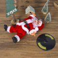 thumbnail image 3 of Figura navideña de Papá Noel que canta Baila Baile callejero Juguete musical para hacer parada de manos Regalo de Papá Noel, 3 of 5