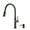 Oil Rubbed Bronze, variant on KRAUS Sellette™ Single Handle Pull Down Kitchen Faucet with Deck Plate and Soap Dispenser in all-Brite™ Spot Free Stainless Steel Finish