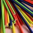 thumbnail image 2 of Nvzi 100Pcs Biodegradable Paper Straws for Party Supplies,Birthday,Christmas Decorations-Dark Blue, 2 of 5