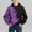 Purple, variant on BRGZLK Boys Hooded Printed Autumn and Winter Round Neck Patchwork Long Sleeved Sweatshirt Daily Casual Outerwear Hooded Sweatshirt Top With Shoulder InsertsGray 5-6 Years