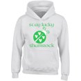 thumbnail image 2 of Scay Lucky Shamrock Ladybug Clover St Patrick's Day Hoodie Long Sleeve Hoodie Soft and Comfy Hoodie, Lightweight Hoodie White Hoodie Sweatshirt Large, 2 of 3