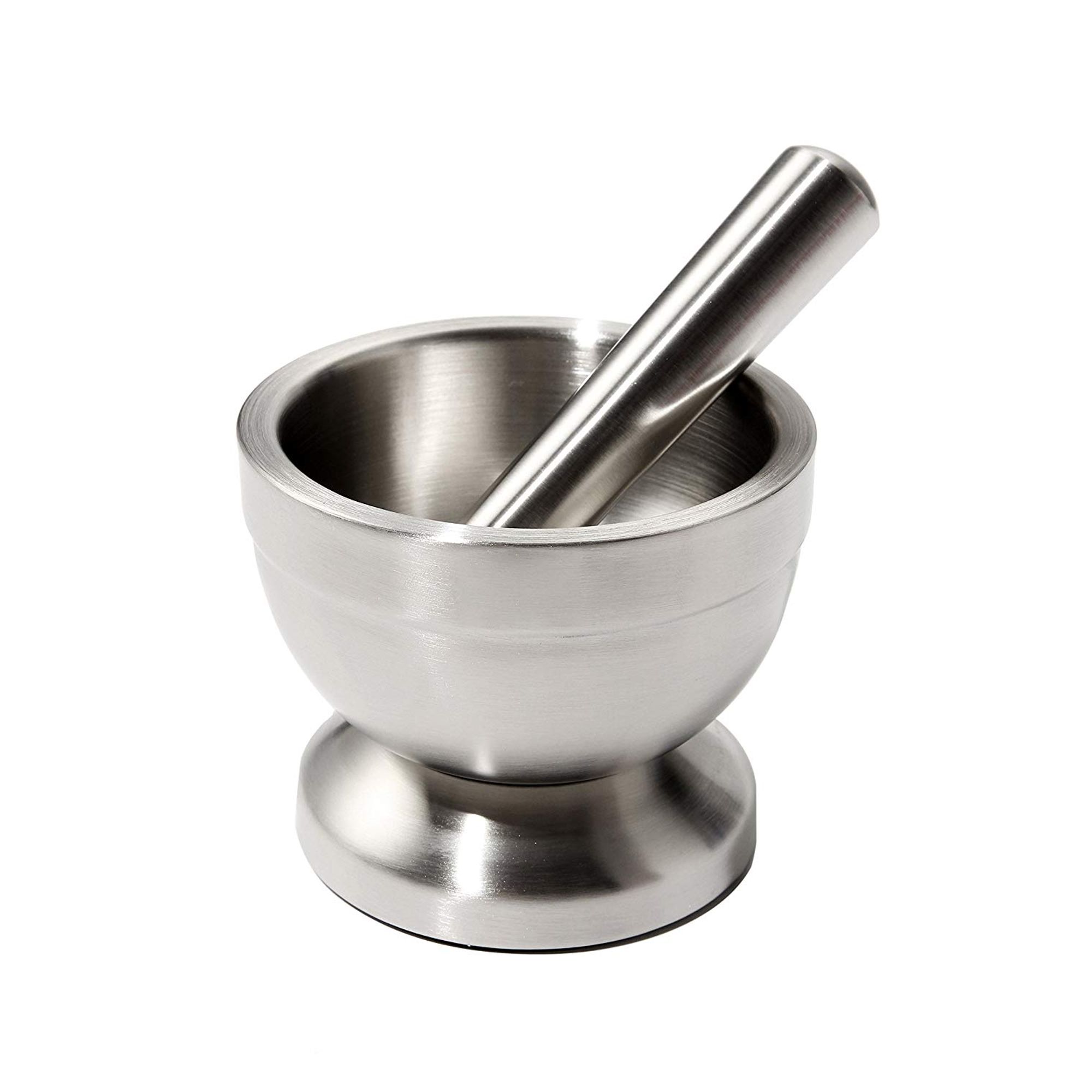 Stainless Steel Mortar & Pestle/Spice Grinder/Molcajete Heavy Duty Food Safe & Bpa Free