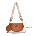 thumbnail image 3 of Bolso de pecho para mujer, Bolso cruzado de moda informal, Bolso de viaje de cuero portátil para senderismo, 3 of 6