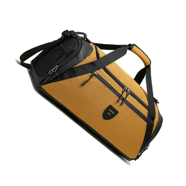 Minnieouse Bolsa de gimnasio para hombre, bolso de hombro portátil de gran capacidad de 40L, bolso deportivo para hombre, bolsas de gimnasio para Bolsas de mensajero y de hombro caqui