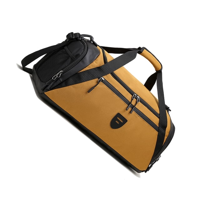Minnieouse Bolsa de gimnasio para hombre, bolso de hombro portátil de gran capacidad de 40L, bolso deportivo para hombre, bolsas de gimnasio para Bolsas de mensajero y de hombro caqui