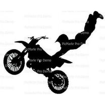 Whimsical Practicality's Motocross Dirtbike Edible Icing Image Cake Topper-1/4 Sheet or Larger
