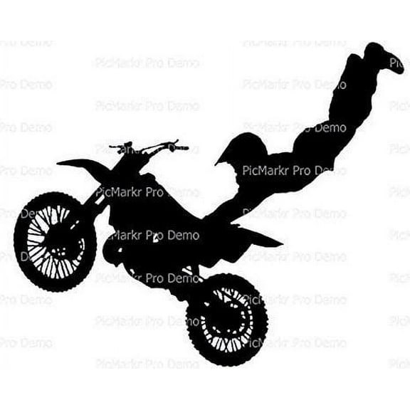 Whimsical Practicality's Motocross Dirtbike Edible Icing Image Cake Topper-1/4 Sheet or Larger