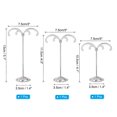 thumbnail image 2 of Earring Holder, 3pcs Earring Stand Earring Display Stands Storage Organizer Metal Rack M for Photography, Silvery, 2 of 5