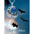 thumbnail image 6 of Dorunmo Bat Necklace for Women 925 Sterling Silver Halloween Necklace with Blue Zircon Bat Pendant Halloween Jewelry Gift, 6 of 6