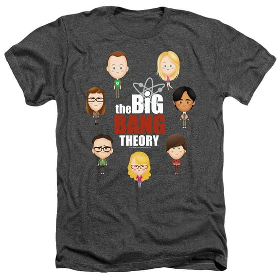 Big Bang Theory - Emojis - Heather Short Sleeve Shirt - Large
