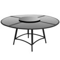 thumbnail image 2 of vidaXL 7 Piece Outdoor Dining Set with Cushions Poly Rattan Black, 2 of 5
