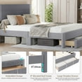 thumbnail image 6 of FelixKing Full Size Bed Frame with 4 Storage Drawers, Upholstered Platform Bed with Headboard, Heavy Duty Wood Slats, Noise-Free, No Box Spring Needed, Easy Assembly, Gray, 6 of 6