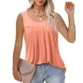 thumbnail image 4 of UPPADA Tank Tops for Women Summer Casual Crew Neck Sleeveless Tops Racerback Casual Basic Ribbed Slim Fitted Shirts Loose Fit Basic Tunic Shirts Workout Crew Basic Tank Top,Sales Today Clearance, 4 of 7