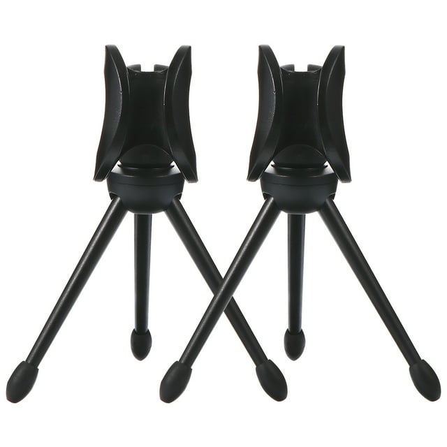 2Pcs Universal Plastic Microphone Storage Tripod Microphone Bracket for Home
