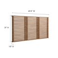 thumbnail image 6 of Wall Mount Headboard, Queen Size, Walnut, Wood, Mid Century Bedroom, Modern Contemporary HB35759, 6 of 7