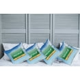 thumbnail image 2 of Ambesonne Urban Throw Pillow Cover 4 Pack, New Life Concept, 20", Blue Green Yellow, 2 of 5