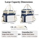 thumbnail image 5 of Lunch Box BAGNN, bolsa térmica grande con aislamiento de 16 litros, azul y blanca, 5 of 9