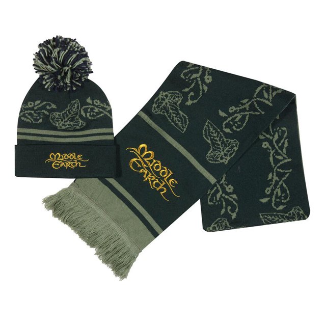 Ensemble Chapeau et Foulard Terre du Milieu
