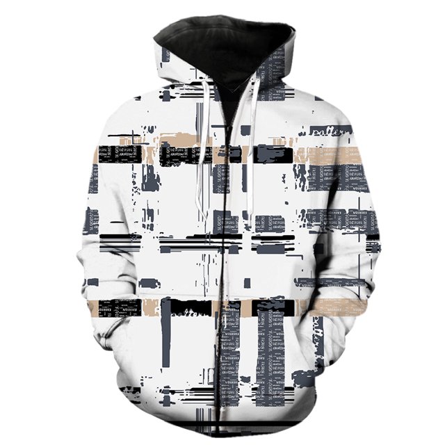 Sudadera con capucha y cremallera para hombre, diseño de arte escénico, estilo Harajuku de gran tamaño, chaquetas con capucha, estilo hip hop 2024, gran oferta.