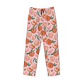 thumbnail image 2 of Vsdgher Painting Peach Print Mens Pajama Pants Sleep & Lounge Pants, PJ Bottoms With elastic waistb and Pockets, 2 of 5