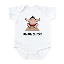 CafePress - Uh Oh Sumo Infant Bodysuit - Baby Light Bodysuit, Size Newborn - 24 Months