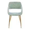thumbnail image 6 of Margarite Chair, Upholstered Dining Chairs, Mid-Century Modern Dining Chair, Kitchen Chairs for Dining Table, Dining Chairs Set of 2 (Light Green Fabric), 6 of 8