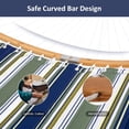 thumbnail image 2 of SUNCREAT Hammocks for Outside with Stand Included, Double Hammock with Curved Spreader Bar, Carrying Bag, Dark Green Stripes, 2 of 8