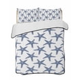 thumbnail image 2 of Navy Blue Beach Starfish Twin XL Size Down Alternative Comforter,Lightweight Comforter Quilt Bedding Set with Pillow Shams Summer Ocean Nautical Coastal All Seasons Bed Comforter Duvet Insert 68"x98", 2 of 7