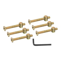 Uxcell 6 Set Bunk Bed Bolts and Nuts, M6x55mm Hex Drive Socket Cap Screws Nuts for Beds Headboards Chairs Furniture