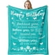 thumbnail image 1 of LHSHID Birthday Gifts for Women/Men/Her/Him/Girls Blanket Green Happy Birthday Decorations Women/Men Throw Blanket Birthday Gifts for Woman/Men Blankets Throws Birthday Gifts Ideas 30"x40", 1 of 7