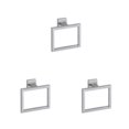 thumbnail image 2 of stanreset 1/2/3/5 Bathroom Hardware Set Stainless Steel Towel Bar Ring Paper Holder Multifunction Robe Hook Modern Style Rack Kit Silver ring 3PCS, 2 of 6