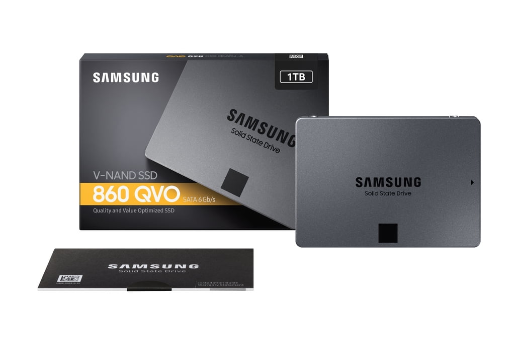 aflevere lure brud SAMSUNG 860 QVO-Series 2.5" SATA III Internal SSD Single Unit Version -  MZ-76Q1T0B/AM - Walmart.com