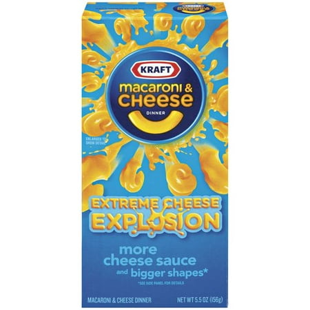 Kraft Dinners Extreme Cheese Explosion Macaroni & Cheese Dinner, 5.5 oz