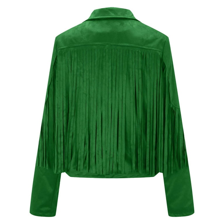 Green fringe jacket outlet