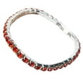 thumbnail image 1 of Flmtop Luxe Femmes Unique Rangée Pleine Incrustation de Strass Bracelet Élastique Bijoux, 1 of 10