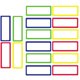 thumbnail image 3 of Cateissary 1 Juego de etiquetas magnéticas escritas repetidamente sin desgaste, tablero autoadhesivo reutilizable, azulejo ligero, estante de cartulina tipo 15, 3 of 6