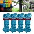 thumbnail image 2 of 4x Reflective Line Tienda de campaña Toldo Gazebo Lona Cuerda Cuerda Paracord Azul Zulema Cuerda de tienda Guyline, 2 of 8
