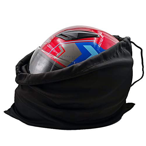 Helmet Bag Black for Motorcycle Riding Bicycle Sports Universal Tool Made of Nylon Cloth with Locking Drawstring 18 x 14 Welding Mask Hood Storage Carrying Case